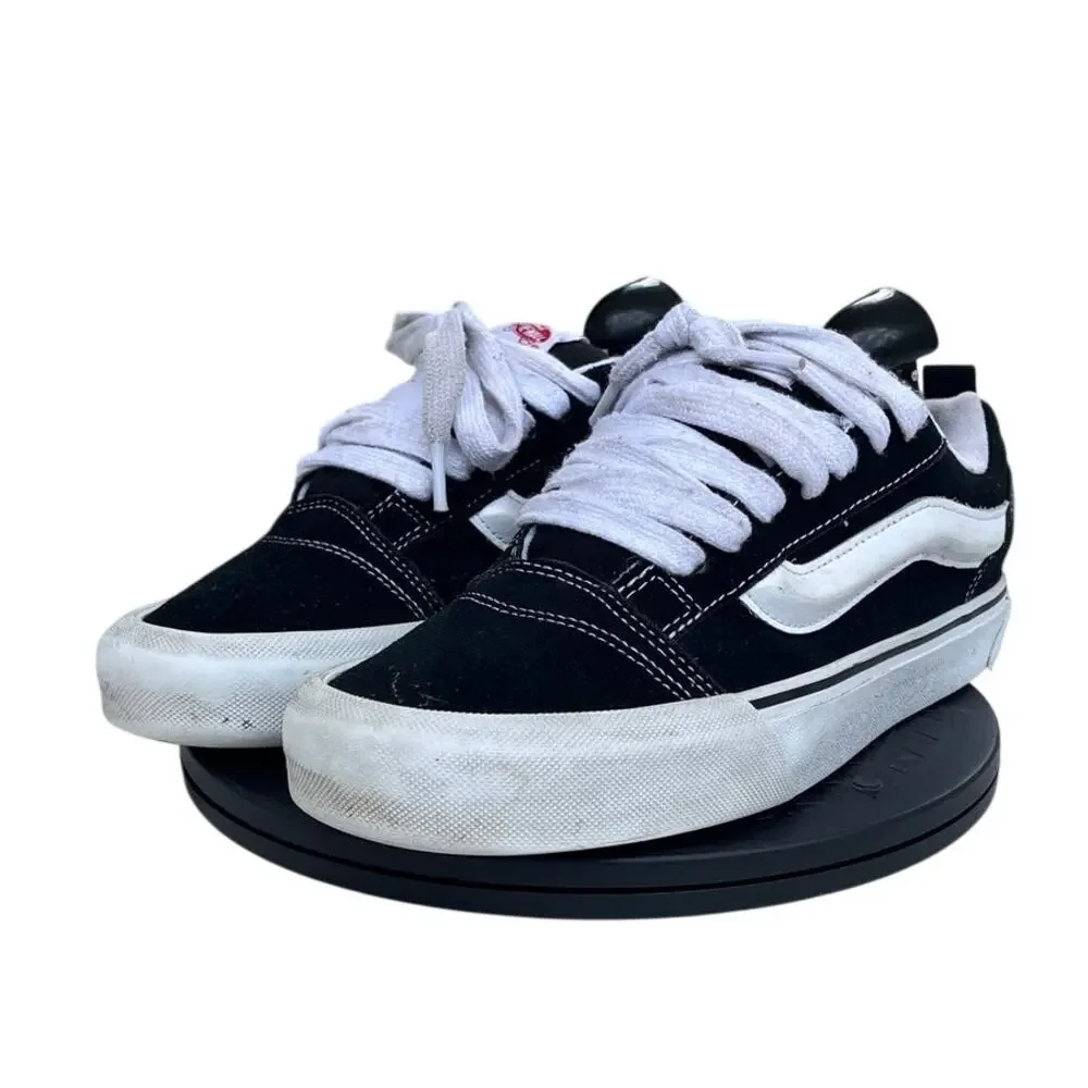 Unisex Vans Knu Skool VN0009QC6BT Suede Skate Athletic Sneaker SZ M7.5/W9 Black - Picture 2 of 6